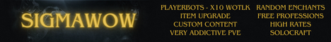 SigmaWoW x13 | Arenas | Custom content banner