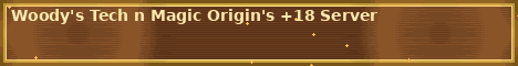 Woodys Tech n Magic Origins Server banner