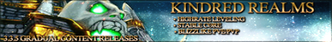 Kindred Realms - 3.3.5 Proggressive PVE/PVP banner
