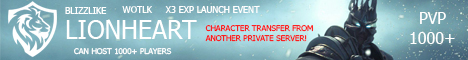 LionHeartWoW Blizzlike banner