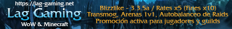 Lag Gaming - Servidores de WoW - 3.3.5a - Shadowlands banner