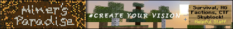 Paradise Minecraft banner