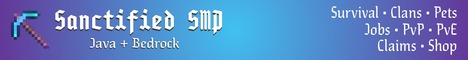 Sanctified SMP banner