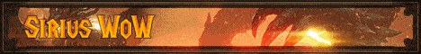 Sirius WoW - Cataclysm Instant 85 Private Server banner