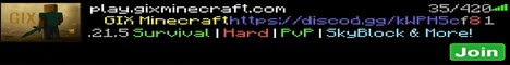 GIX Minecraft banner
