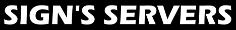 Signs Minecraft Server banner