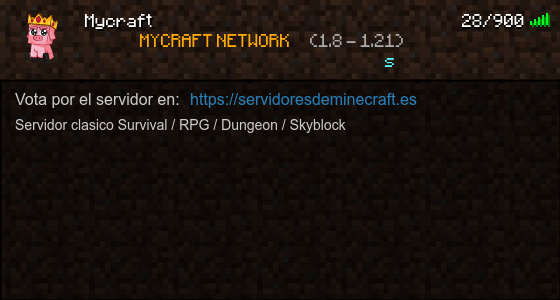 Mycraft Servidor de Minecraft banner