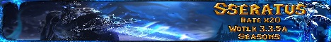 Sseratus.pl Wotlk HighRate x20 Woltk 3.3.5a banner