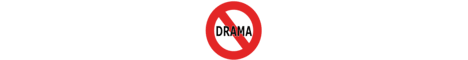 No Drama banner