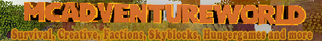 McAdventureWorld banner
