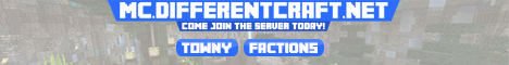 DifferentCraft - Towny / Faction Server banner