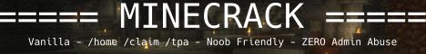 MineCrack Semi Vanilla banner