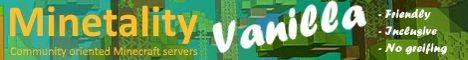 Minetality Vanilla Survival Server banner