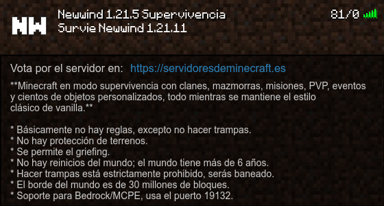 newwind supervivencia banner