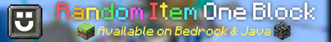 One Block Random Item Server banner