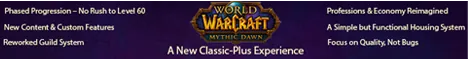Mythic Dawn Wow banner