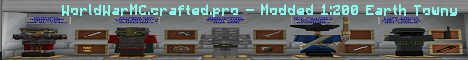 WorldWarMC Modded 1 200 Earth Towny banner