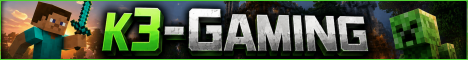 k3-Gaming Minecraft Survival banner