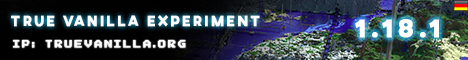 True Vanilla Experiment banner