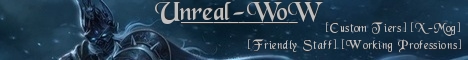UnrealWoW Level 100 WotLK Funserver banner