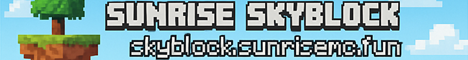 Sunrise Skyblock banner