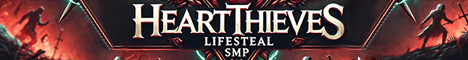 HeartThieves LifeSteal SMP banner
