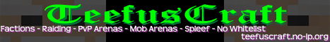 TeefusCraft banner