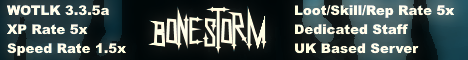 Bonestorm WoTLK 3.3.5a banner