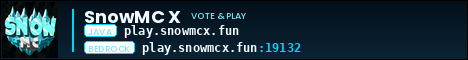 SnowMC X banner