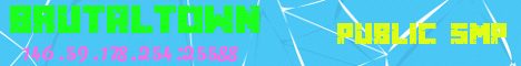 BrutalTown SMP banner