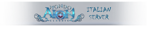 MondoAion Classic - Italian/International Server banner