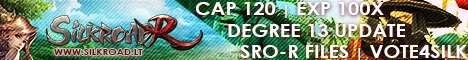 SilkroadR - Future of Silkroad is in your hands Silk h Epic 120Cap SROR-File banner
