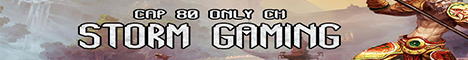 Storm Gaming Cap 80 CH only Oldschool MOON GOLD SUN DROP HARD banner
