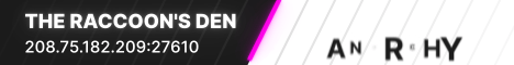 The Raccoons Den banner
