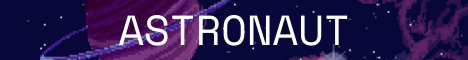 Astronaut Minecraft banner