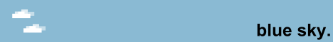 Blue Sky banner