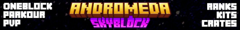 Andromeda Skyblock banner
