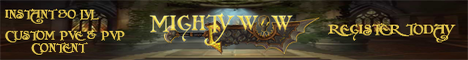 MightyWoW | Custom WoW Private Server banner