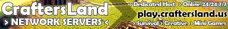CraftersLand Network Servers US banner