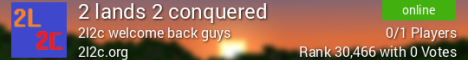 2 lands 2 conquered banner