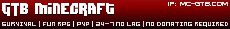 GTB Minecraft banner