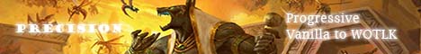 PrecisionWoW - Progressive 3.3.5a (Vanilla - WOTLK) banner