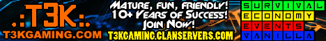 T3K Minecraft Survival banner