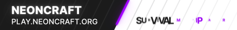 Neoncraft banner