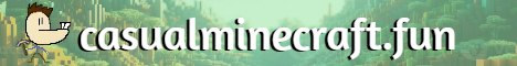 Casual Minecraft banner