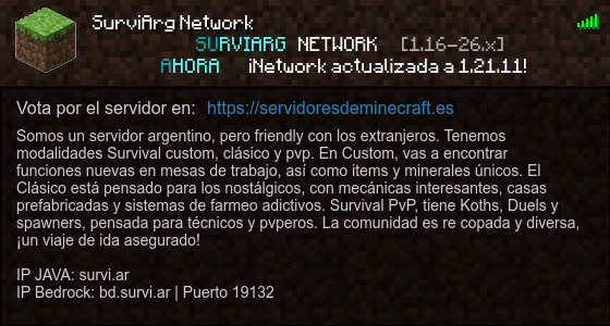 SurviArg Network banner
