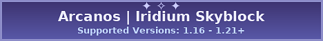 Arcanos Skyblock banner