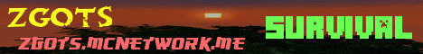 Zgots Minecraft Server banner