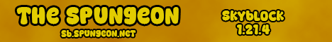 The Spungeon Skyblock banner