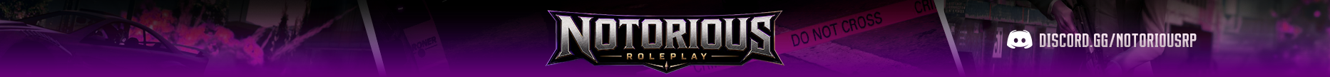 Notorious RP ➜ Gang System ➜ Custom Jobs ➜ Active PD banner